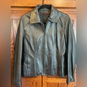 Wilsons Leather Classic Black Jacket Size Large